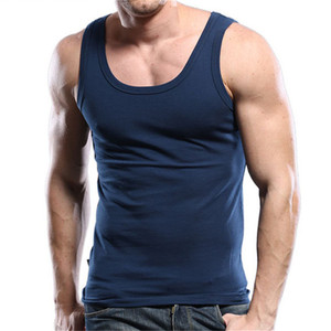 Débardeur pour homme en tissu de coton doux en gros - Product Image 1