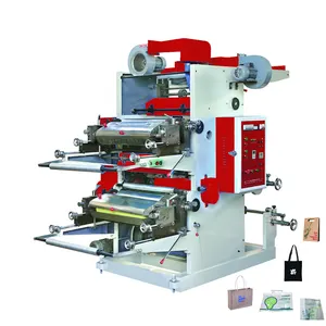 Mesin cetak flexographic inline 2 warna, YT-2600/2800/21000/21300 kecepatan tinggi
