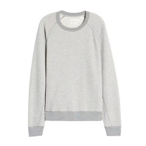 เสื้อสเวตเตอร์คอกลมของผู้ชายดีไซน์แบบเรียบผ้าฝ้าย100% - Product Image 2