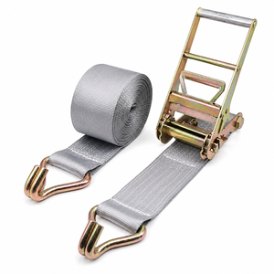 Sangle d'arrimage à cliquet haute résistance en polyester 100 mm 10000 kg pour le transport industriel, logo personnalisé, OEM, ODM, fourniture d'usine - Product Image 6
