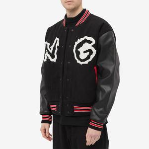 Hip Hop Vintage Letterman Warm Varisty Casual Moda Cuero Invierno Tallas grandes Hombres Varsity Chaquetas Personalizadas Largas - Product Image 2