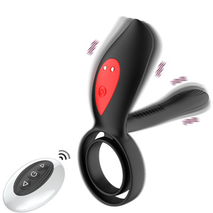 Anneau vibrant rechargeable à double anneau pour couples - Product Image 1
