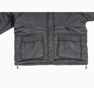 Chaqueta de bombardero de LICRA con estampado negro para mujer, chaquetas acolchadas cómodas suaves cálidas de invierno para exteriores a prueba de viento ecológicas - Product Image 4