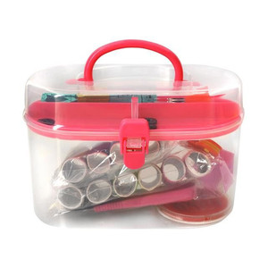 Kit de Costura Portátil de Plástico con Hilos y Agujas para Máquina de Coser, Paquete de Accesorios en un Práctico Empaque - Product Image 4