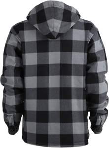 Chemise de motard en flanelle 2025 avec capuche coupe-vent respirante en polyester/coton - Product Image 4