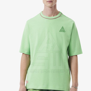T-shirts pour hommes à manches courtes, séchage rapide, légers, écologiques, en polyester/coton, logo personnalisé OEM, vente en gros - Product Image 1