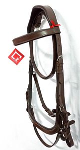 Turners Impresionante cuero negro Snaffle Cavesson Brida para montar a caballo con riendas Hot Multi Color Cuero genuino Brida Para Caballo - Product Image 5