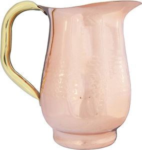Classic Copper <b>Jug</b> Set for <b>Drinking</b> Water and Gifting Featuring a Metal Handle Perfect As Tea Pots & Kettles Housewarming Gift - Product Image 6