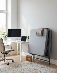 Durable Foldable Steel Office Bed Waterproof Foam <b>Mattress</b> Modern Design Electrostatic Powder Coating RAL7032 for Commercial Use - Product Image 2