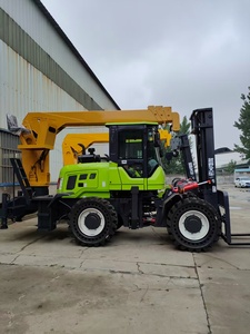 Carretilla elevadora diésel con pluma telescópica-Carretilla elevadora y grúa 2 en 1 para elevación y manipulación de carga - Product Image 2