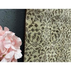 Turkish 4.1x7.5 ft Rug, Area Vintage Rug, <b>Brown</b> Ombr <b>Wool</b> Rug - Product Image 5