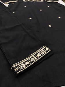 Belle soie de viscose de créateur à la mode avec un pantalon Kurti travaillé à la main et des achats en ligne Dupatta au taux le plus bas - Product Image 3