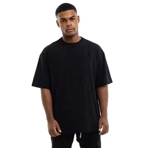 100% Cotton Oversized Loose Baggy Fit High Quality Crew Neck Drop Shoulder Custom Logo Summer <b>Mens</b> T-Shirt Plus Size T-Shirt - Product Image 1