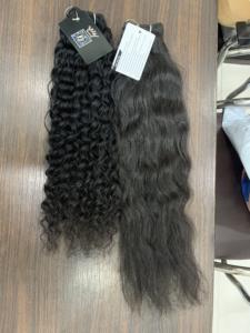 Stock prêt à expédier de cheveux indiens vierges bouclés avec lace frontale et fermetures extensions de cheveux humains armure de cheveux Remy de qualité naturelle - Product Image 5