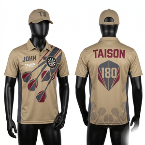 Premium 180 GSM Interlock Polyester <b>Dart</b> Jersey Gray Black Side Panel Design Custom Sublimation Print Logo - Product Image 3