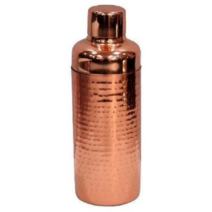 Hammered and Smooth Copper Steel <b>Cocktail</b> <b>Shaker</b> Bartender Drink Mixer Bar Accessories for Home Party Use Professional Bar Tool - Product Image 2