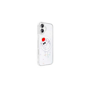 Coque rigide transparente magnétique M-Safe pour iPhone 16 Plus, motif mignon Zore Folk Daisy, protection élégante, style Ins Plus - Product Image 5