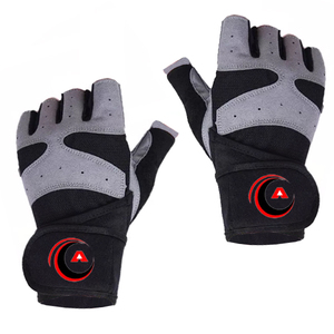 Men's <b>Half</b>-Finger Ventilated Leather Non-<b>Slip</b> Lightweight Breathable Sports Gloves for Fitness Weight Lifting Gym & Outdoor Use - Product Image 6