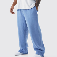 Pantalon de survêtement athlétique confortable taille haute coupe droite en molleton de velours côtelé respirant 100% coton pour hommes, femmes et jeunes, grandes tailles, design tendance