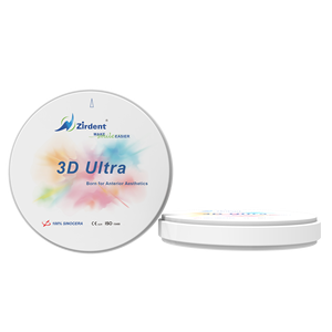 Zirdent Factory 98mm 95mm 92*75mm, zirkonia gigi blok keramik ultra multilapis 3D tembus cahaya tinggi - Product Image 3