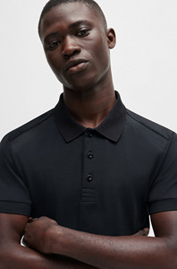 Nouveau Design Hommes À Séchage Rapide Pour Polo T-shirt En Couleur Noire Unie Polo T-shirt - Product Image 2