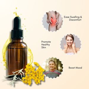 Huile essentielle d'hélichryse certifiée ISO et GMP avec parfum d'arbre à thé pour parfum, purificateur d'air et soins de la peau - Product Image 2