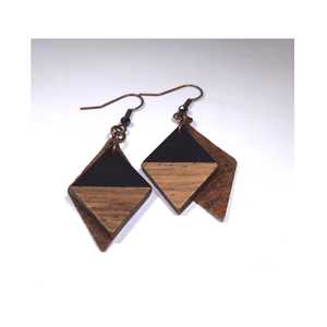 Mixed Indian Handicrafts Wooden And <b>Resin</b> <b>Earrings</b> Wholesale Custom Color Fashion <b>Earrings</b> Set Acrylic Earpiece for Women - Product Image 3