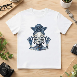 T-Shirt Unisex Oversize di Alta Qualità 210 GSM 100% Cotone - Design con Rose - Product Image 1