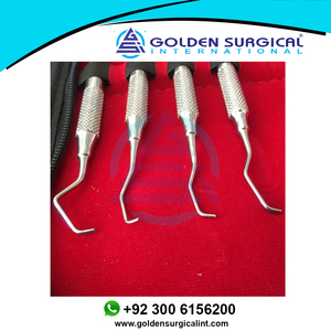 Curetas Dentales Gracey Juego de 8 Escalador Periodontal Kit de herramientas dentales Limpieza de dientes Cálculo Juego dental Instrumentos quirúrgicos - Product Image 3