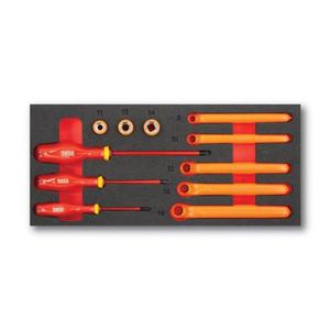 Ensemble d'outils d'électricien 1000V avec clés polygonales, douilles, tournevis, ensemble assorti de 11 pièces pour usage professionnel - Product Image 1
