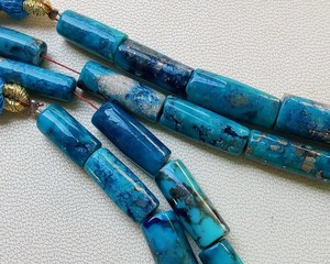 AAA + ลูกปัดสีเทอร์ควอยซ์ Arizona ธรรมชาติลูกปัดสีเทอร์ควอยซ์ลูกปัดพลอยสีเทอร์ควอยซ์ขนาด8นิ้วลูกปัดทำมือ - Product Image 4