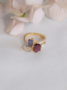 Fashionable 9K Gold Diamond Polki <b>Ring</b> for Women Traditional <b>Indian</b> Wedding Bridal Jewelry Handmade Statement Engagement <b>Ring</b> - Product Image 5