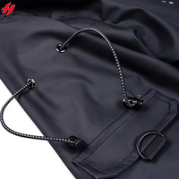 Veste bomber en cuir imperméable pour homme Killwinner Tech Wear, tendance printemps-automne, avec hauts noirs pour couple