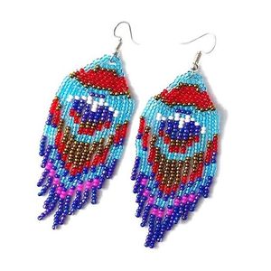Collar de Cuentas Coloridas Hecho a Mano para Mujer, Diseño de Flecos Largos de Cuentas de Semilla, Personalizable por MULTI CRAFT - Product Image 4