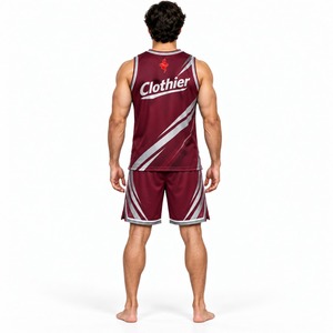 Conjunto de uniforme de baloncesto, camiseta personalizada para equipo, pantalones cortos, ropa deportiva transpirable de secado rápido para jugadores de baloncesto, entrenamiento, partidos de liga - Product Image 2