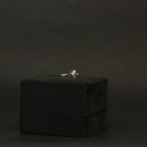 Bague en diamant de laboratoire de qualité supérieure, taille princesse, VS1, certifiée IGI, plaquée or rose, argent, bague de fiançailles, bague de mariage, diamant - Product Image 2