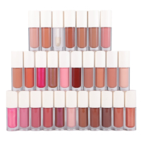 Fabrication de cosmétiques Gloss à lèvres végétalien en tube Luxe Gloss à lèvres personnalisé Pigment brillant Gloss à lèvres en gros