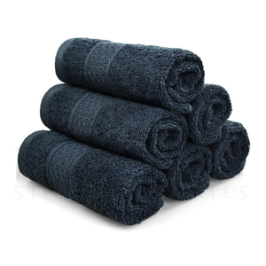 Serviettes de couleurs unies unies 100% coton 500gsm 600gsm visage main hôtel serviette de bain qualité supérieure prix raisonnable - Product Image 1