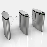 Porte électronique de déflecteur de tourniquet de barrière d'oscillation de sécurité de lecteur de cartes de RFID