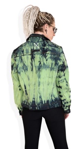 Veste en jean vintage délavée à l'acide pour femmes, vêtements d'extérieur décontractés et élégants, coupe ajustée, vêtements toutes saisons - Product Image 3