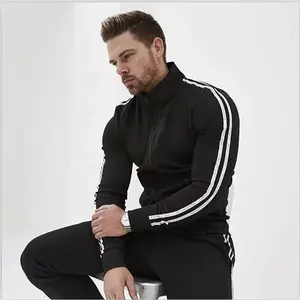 Nueva llegada chándal personalizado correr al aire libre gimnasia hombres mujeres Jogging trajes gimnasio ropa Conjunto personalizado - Product Image 4