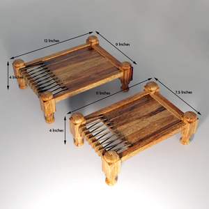 Plateau en bois couleur brun naturel, idéal pour la restauration, disponible pour le service et la décoration, parfait pour les hôtels. - Product Image 2