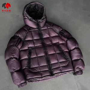 เสื้อแจ็คเก็ตพัฟเฟอร์ฤดูหนาวแบบกำหนดเอง Ryan Pro Gear สำหรับผู้ชาย แบบมีซิปและฮู้ด พร้อมโลโก้แบบกำหนดเองที่ด้านหน้า - Product Image 5