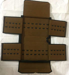 Tijeras de cuero genuino para negocios, estuche con cremallera para peluquero y salón, soporte para 20 tijeras, estuche de cuero con cremallera, logotipo personalizado - Product Image 4