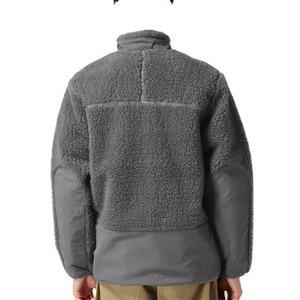 <b>Men</b> Custom Polar <b>Fleece</b> <b>Sherpa</b> Jacket | Stand Collar Berber Shearling Winter Jacket Casual Reversible Design - Product Image 4