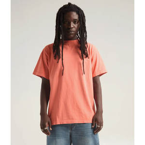 เสื้อยืดคอตตอนสำหรับผู้ชายทรงหลวมดีไซน์คอกลมทรงหลวมทรงหลวมมีวงแหวนพันรอบ - Product Image 4