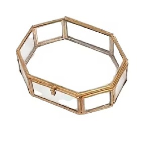 Boîte de rangement pour bijoux en métal écologique avec cadre en métal étoile, finition noire antique et doublure en métal pour le rangement des bijoux - Product Image 5