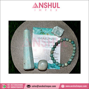 Meilleure qualité vente chaude en gros 100% naturel belle 5 pièces Amazonite pierres précieuses cristal coffrets cadeaux pour écrans décoratifs - Product Image 6