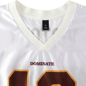 Maillot de football rétro respirant 100% polyester à manches courtes, personnalisé avec nom et numéro d'équipe, impression par sublimation, logo personnalisé - Product Image 3