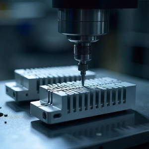 Componentes de disipador de calor de aluminio de precisión | Fabricante y exportador de piezas personalizadas de fresado y torneado CNC - Product Image 4